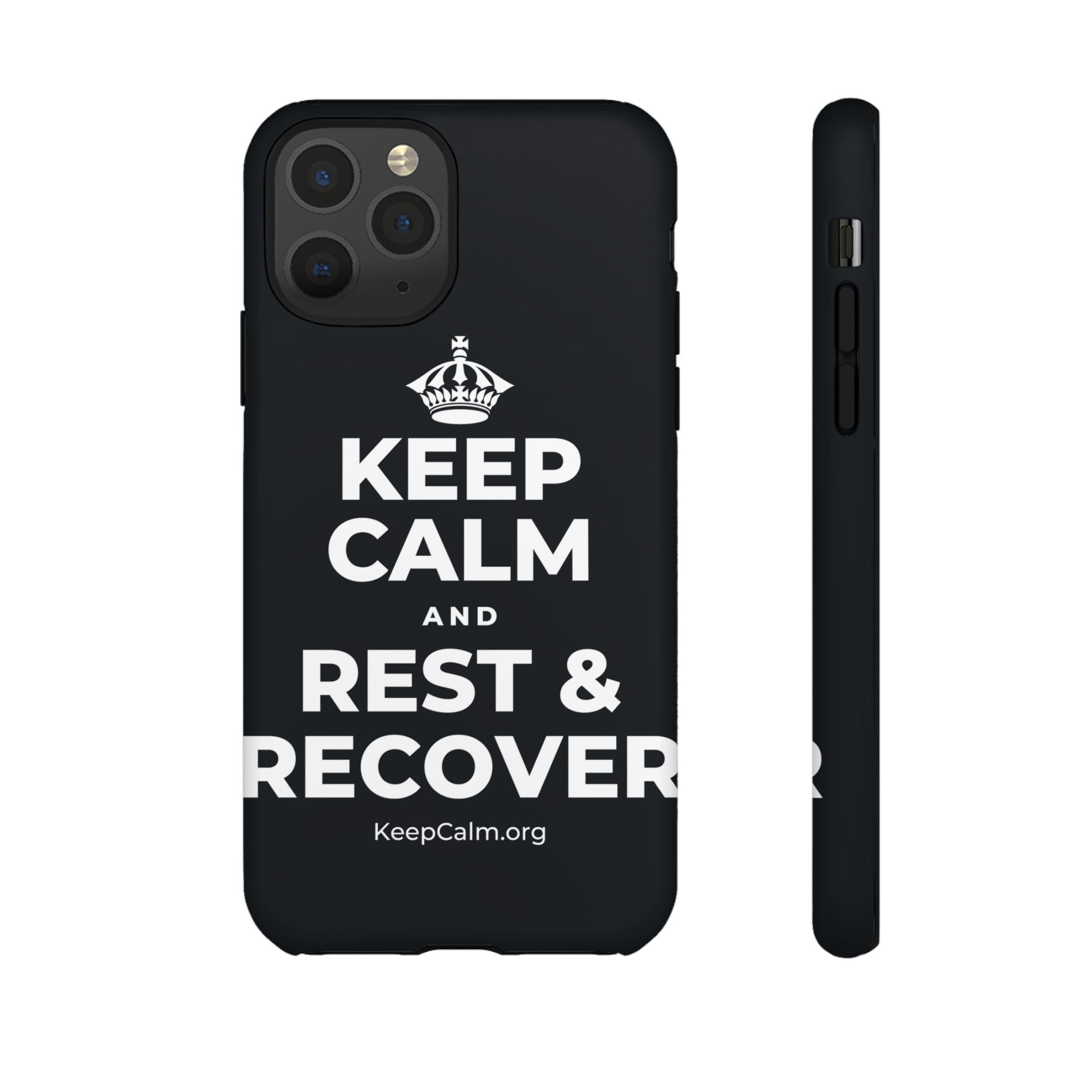 KEEP CALM AND REST & RECOVER Phone Case (Dark)