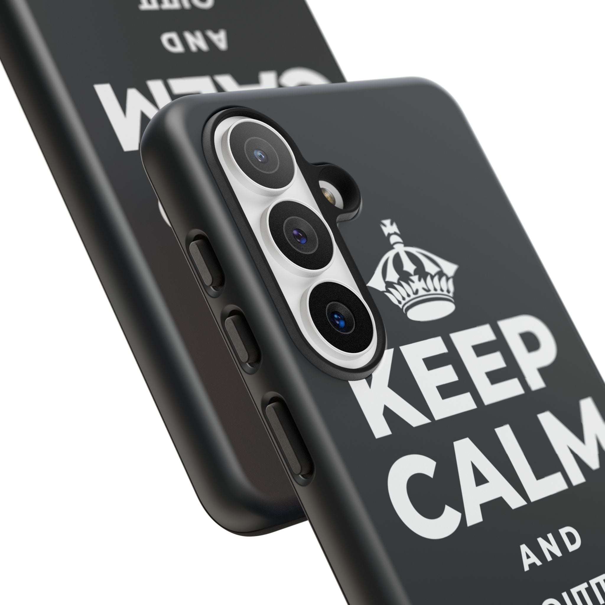 KEEP CALM AND வார இறுதிக்குள் மெதுவாக இறங்குங்கள் Phone Case (Dark)