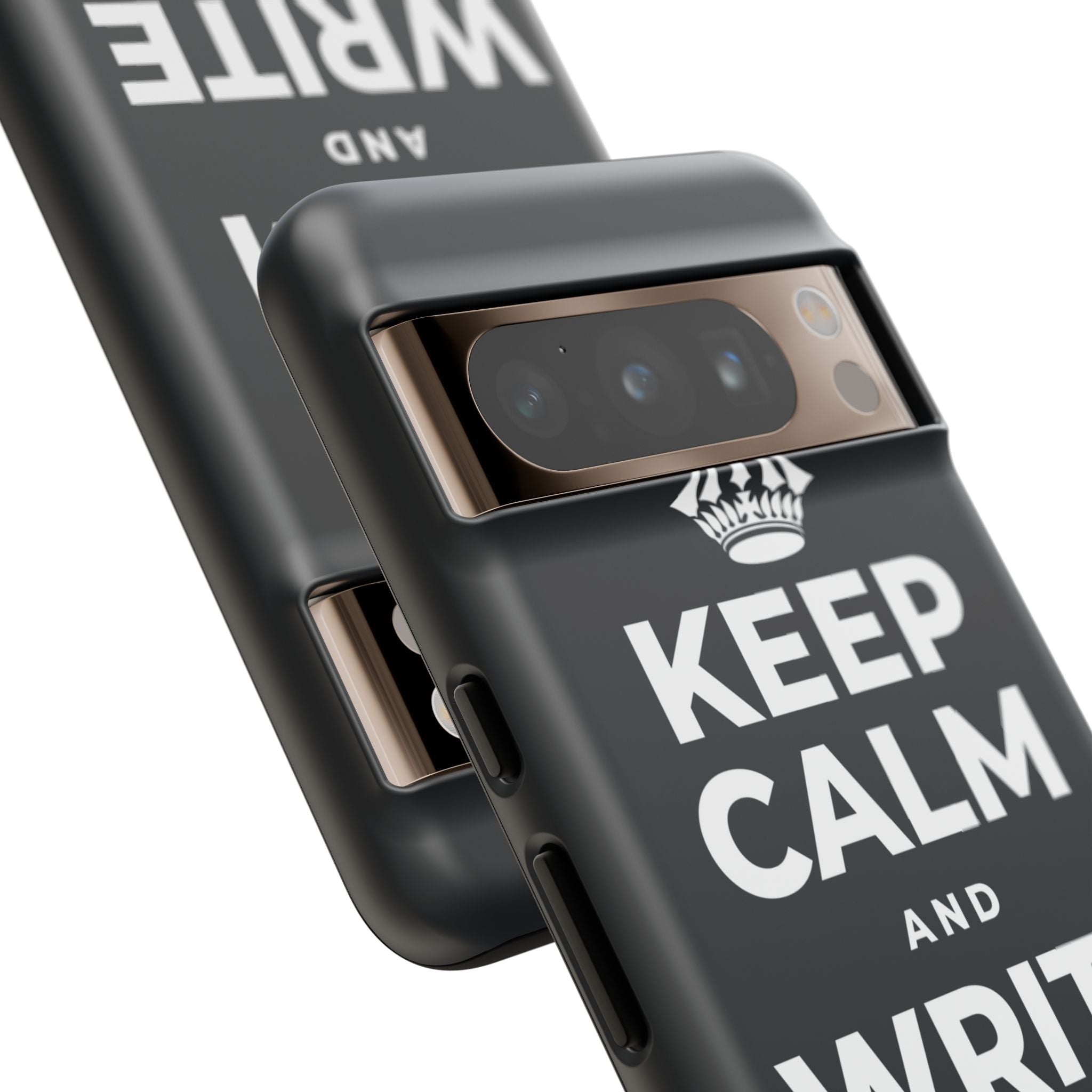 KEEP CALM AND WRITE IT DOWN Phone Case (Dark)