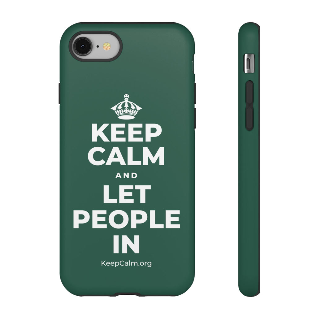 KEEP CALM AND LET PEOPLE IN Phone Case
