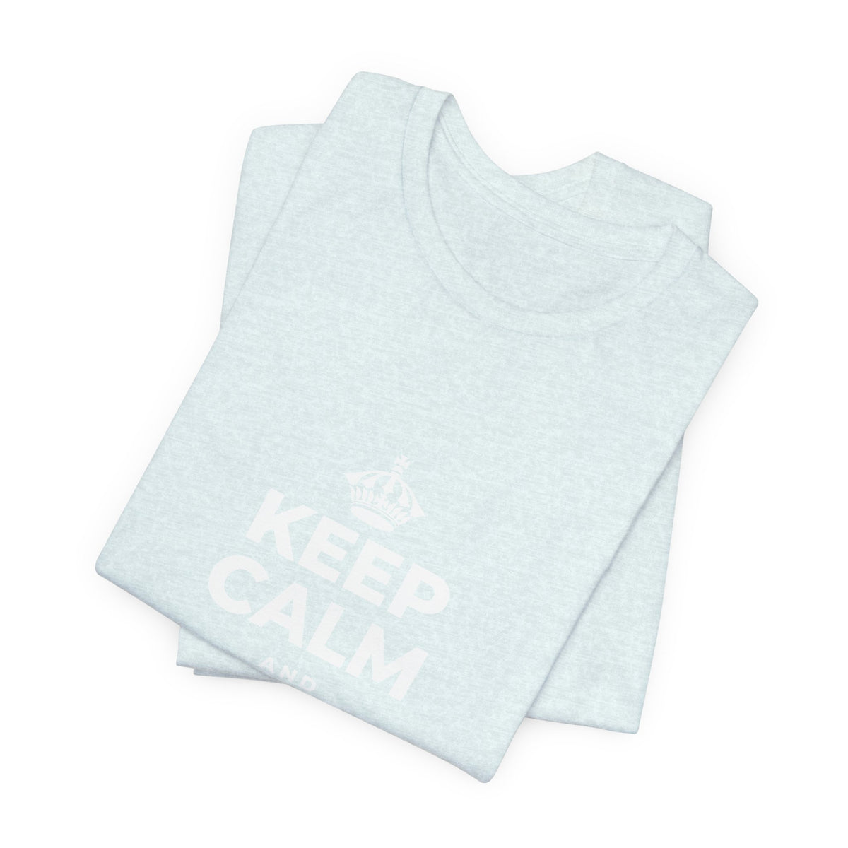 KEEP CALM AND KEEP DREAMING T-Shirt (Soft Cream–Heather Mauve)