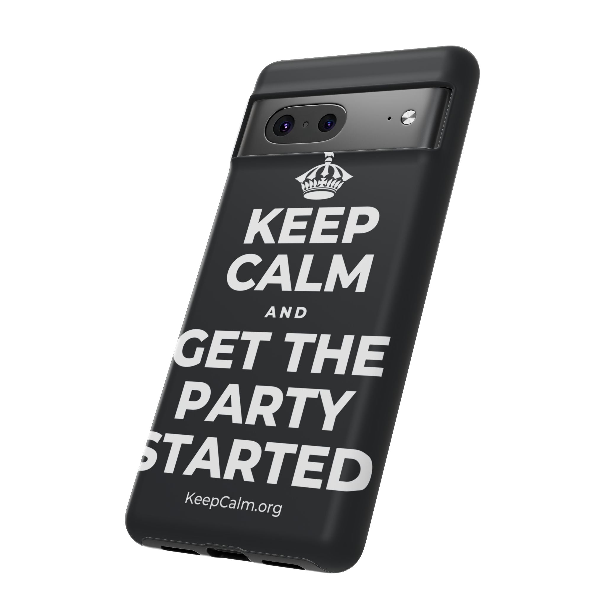 KEEP CALM AND GET THE PARTY STARTED Phone Case (Dark)