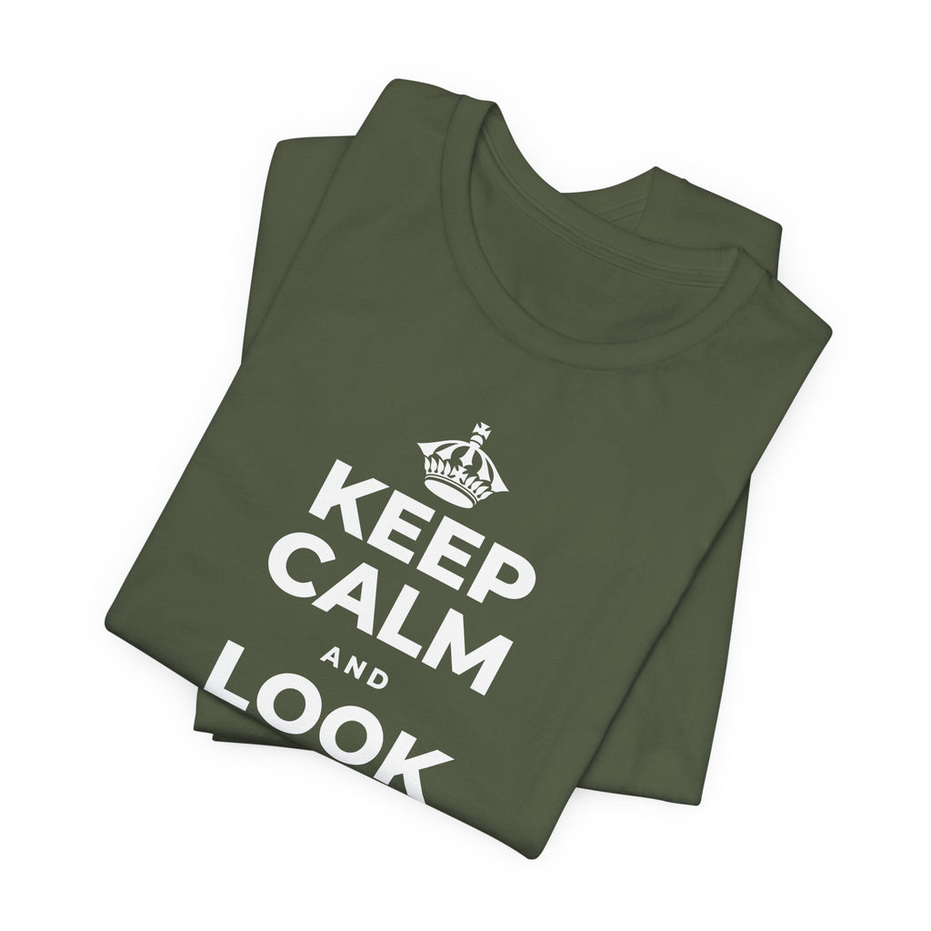 KEEP CALM AND LOOK FOR THE LIGHT T-Shirt (Military Green–Autumn)