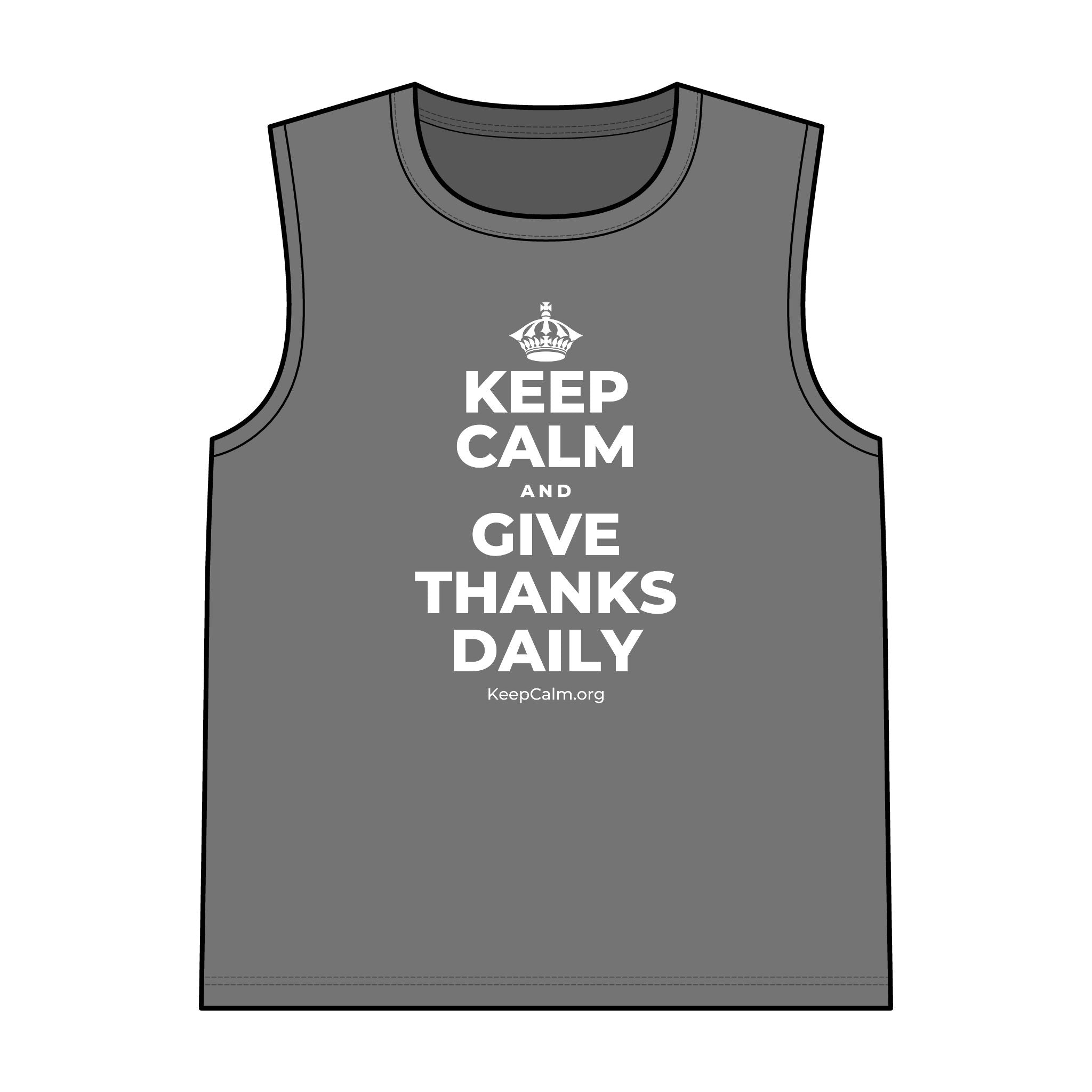 KEEP CALM AND GIVE THANKS DAILY Tank Top