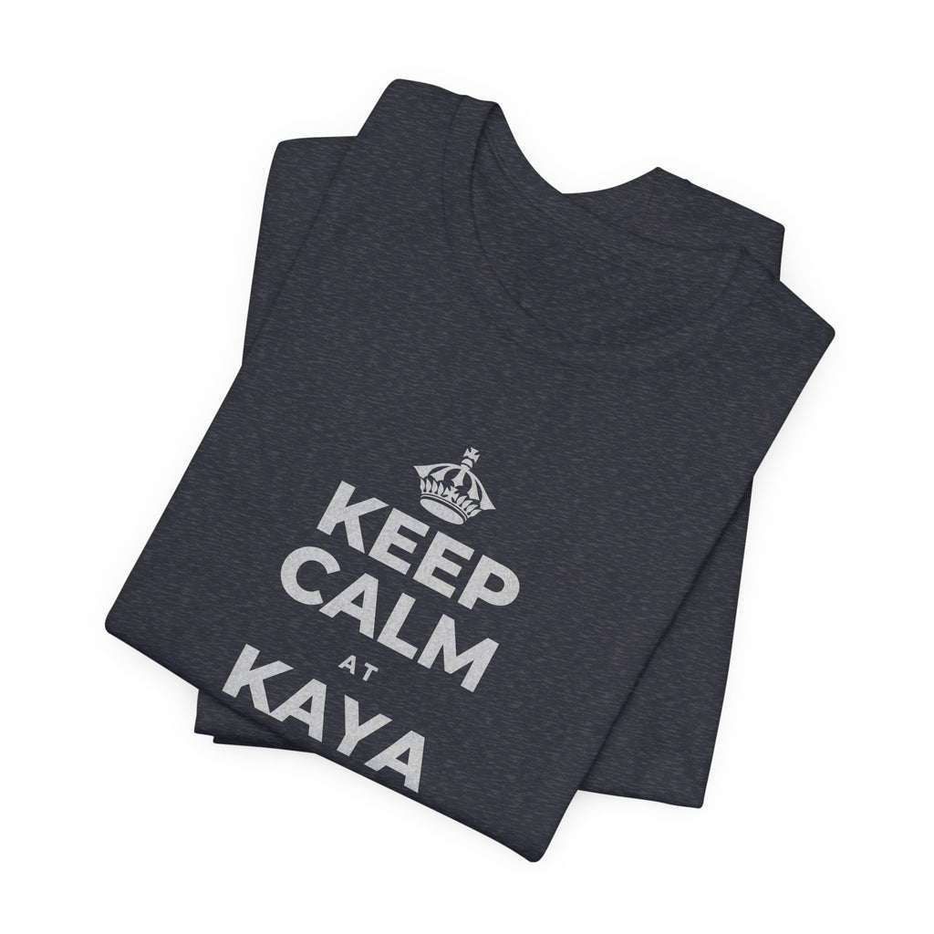 KEEP CALM AT KAYA MONG MATUTO NG KAHIT ANO T-Shirt (White–Asphalt)
