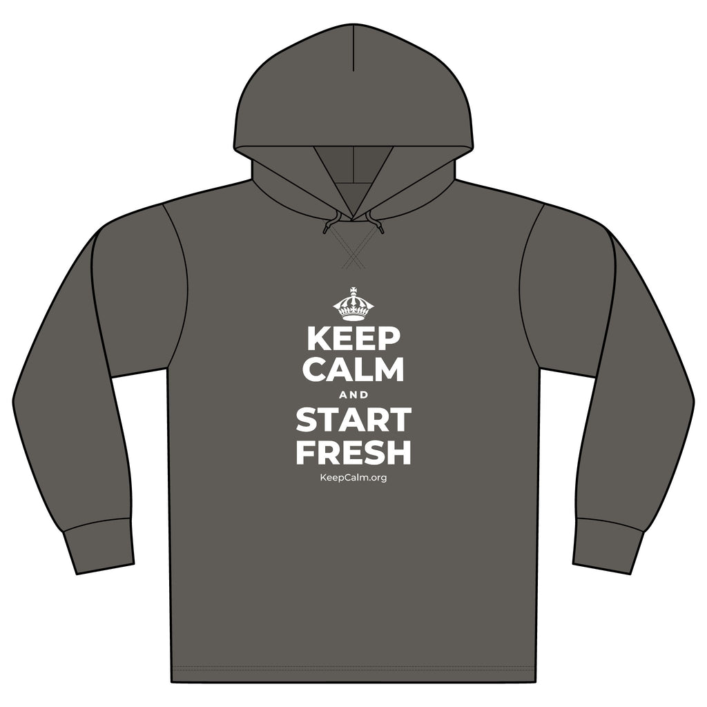 KEEP CALM AND START FRESH Organic Hoodie Tee