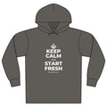 KEEP CALM AND START FRESH Organic Hoodie Tee