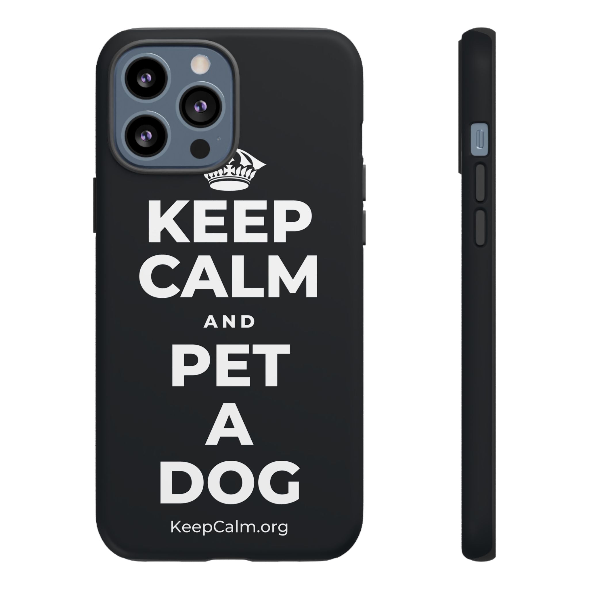 KEEP CALM AND PET A DOG Phone Case (Dark)