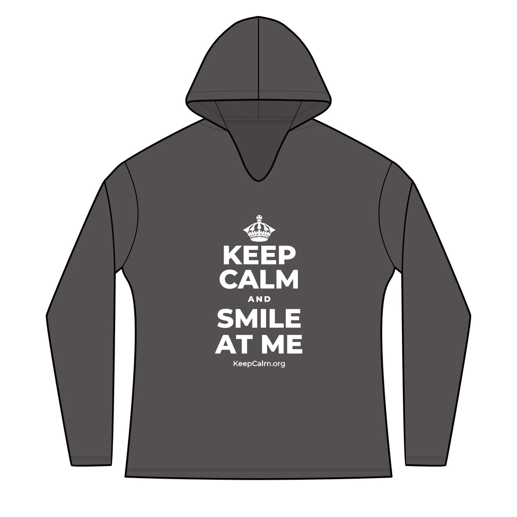 KEEP CALM AND SMILE AT ME Women's Long Sleeve Hoodie