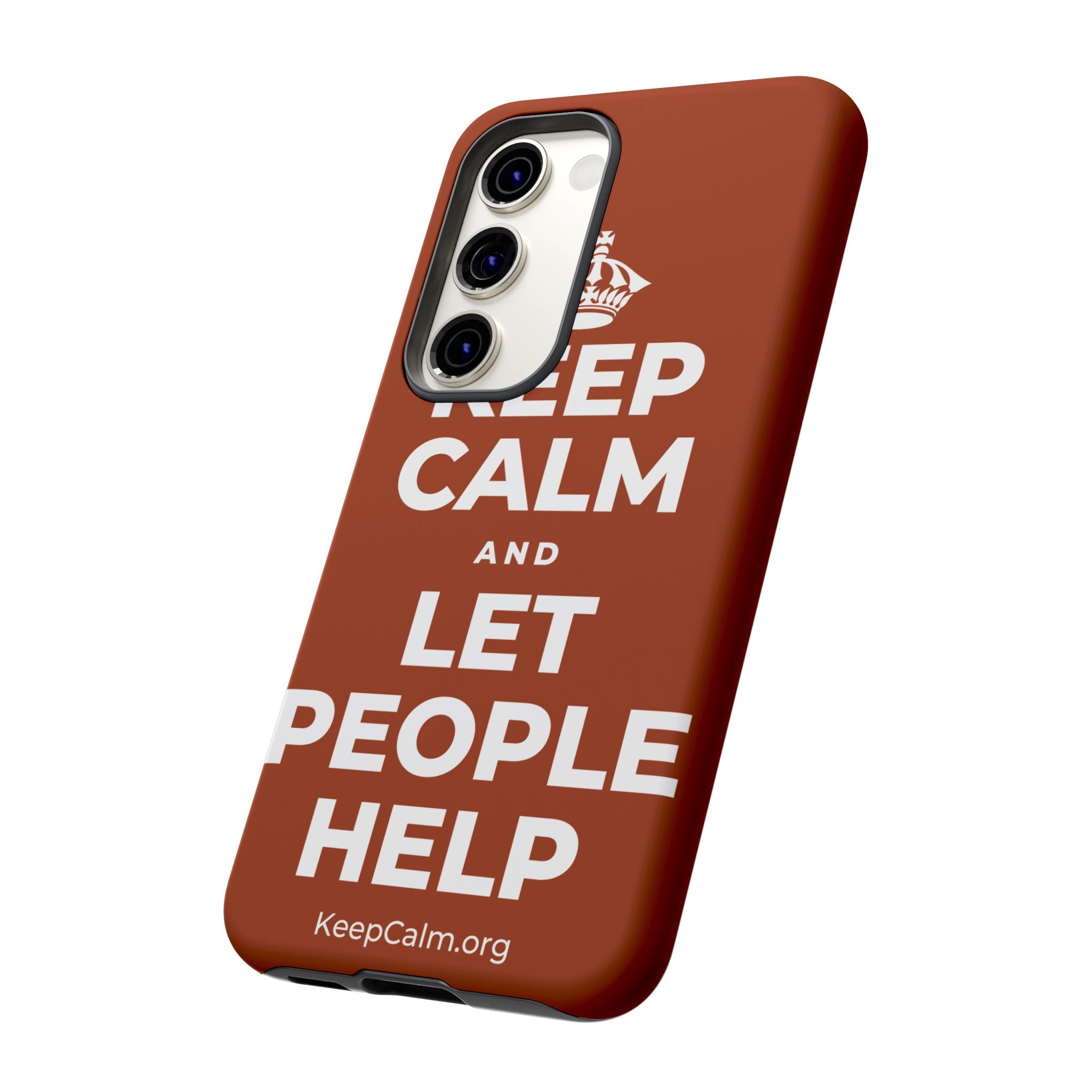 KEEP CALM AND LET PEOPLE HELP Phone Case