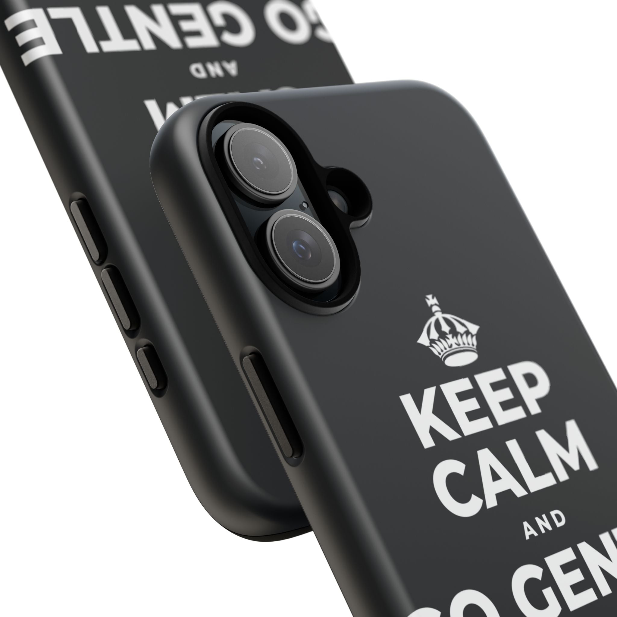 KEEP CALM AND GO GENTLE ON MONDAY Phone Case (Dark)