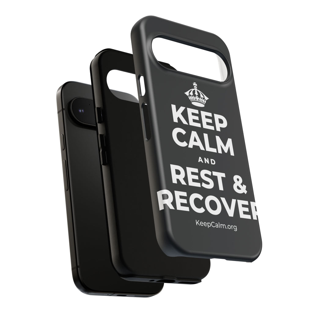 KEEP CALM AND REST & RECOVER Phone Case (Dark)