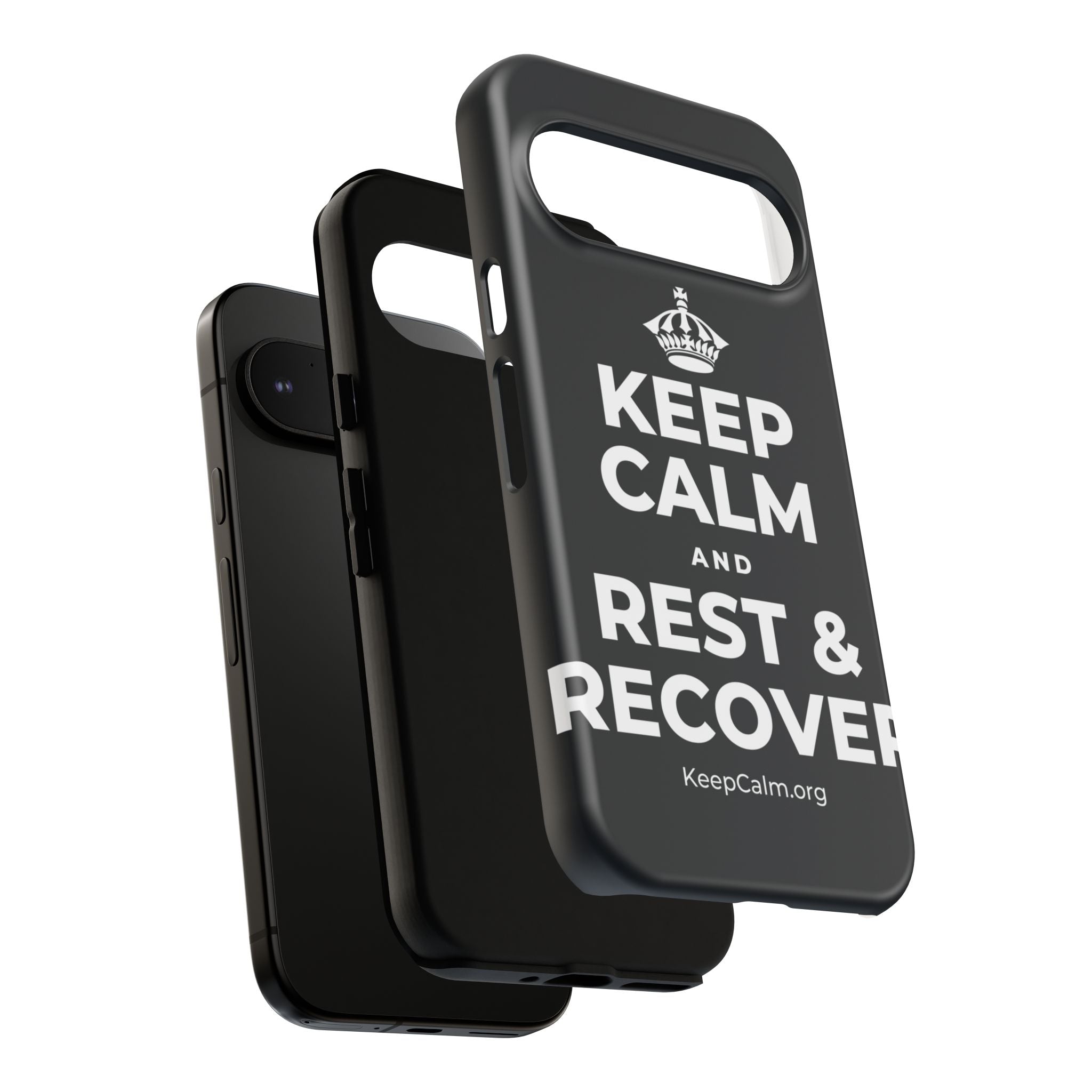 KEEP CALM AND REST & RECOVER Phone Case (Dark)