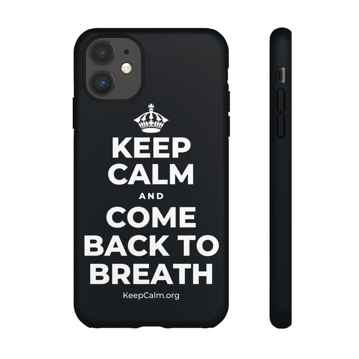 KEEP CALM AND COME BACK TO BREATH Phone Case (Dark)