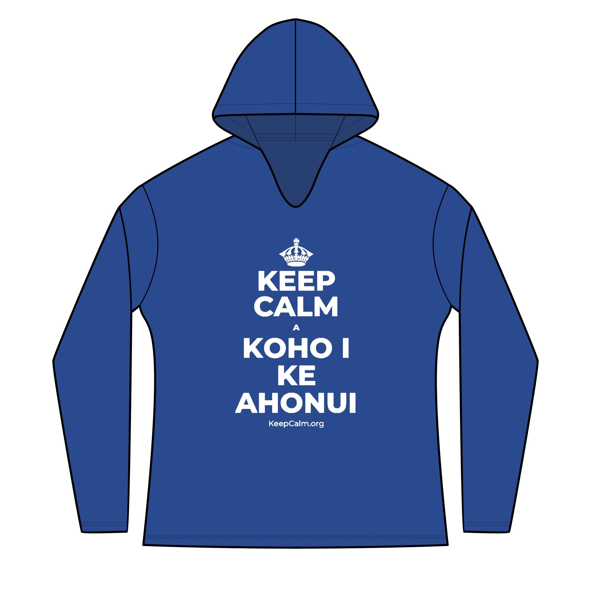 KEEP CALM A KOHO I KE AHONUI Women's Long Sleeve Hoodie