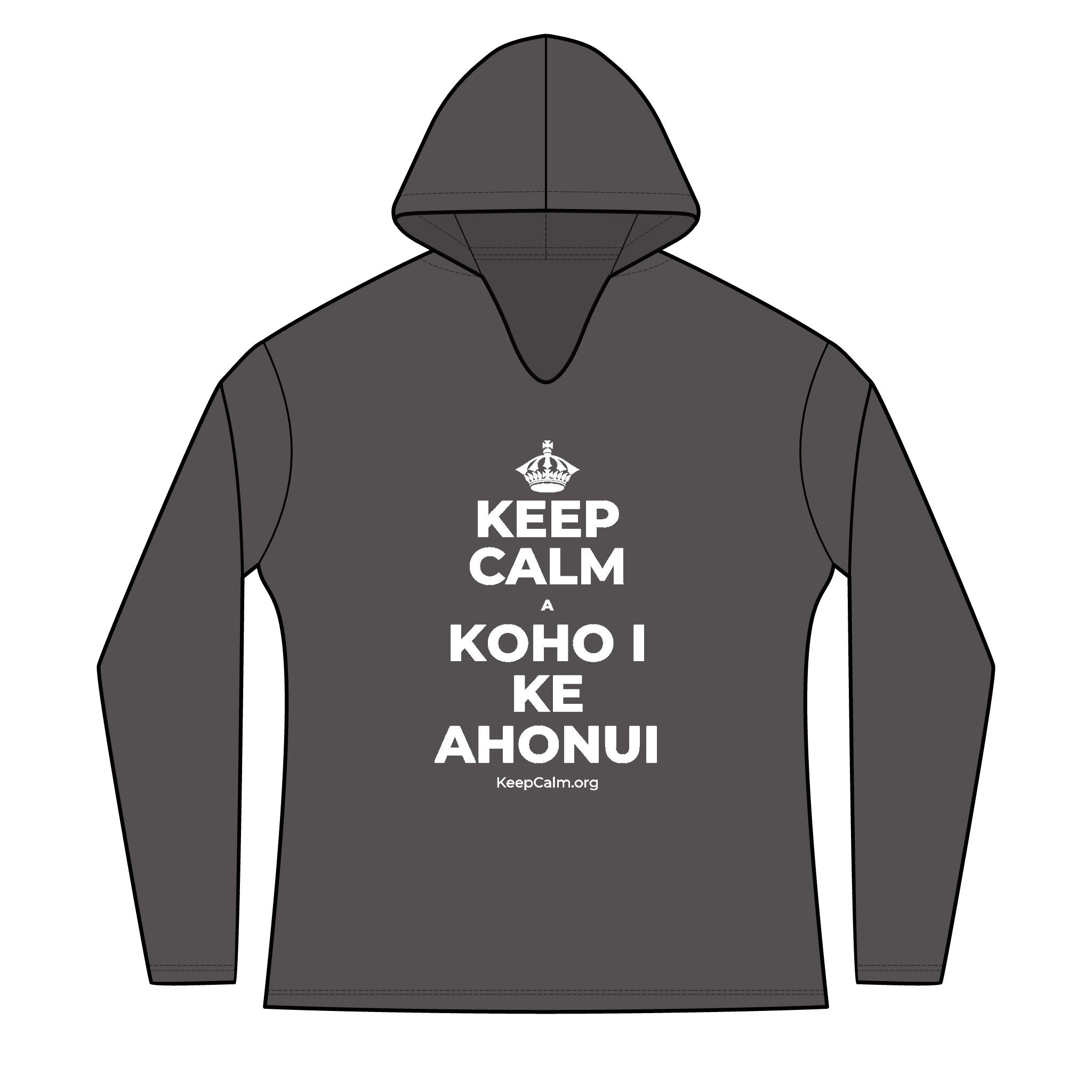 KEEP CALM A KOHO I KE AHONUI Women's Long Sleeve Hoodie