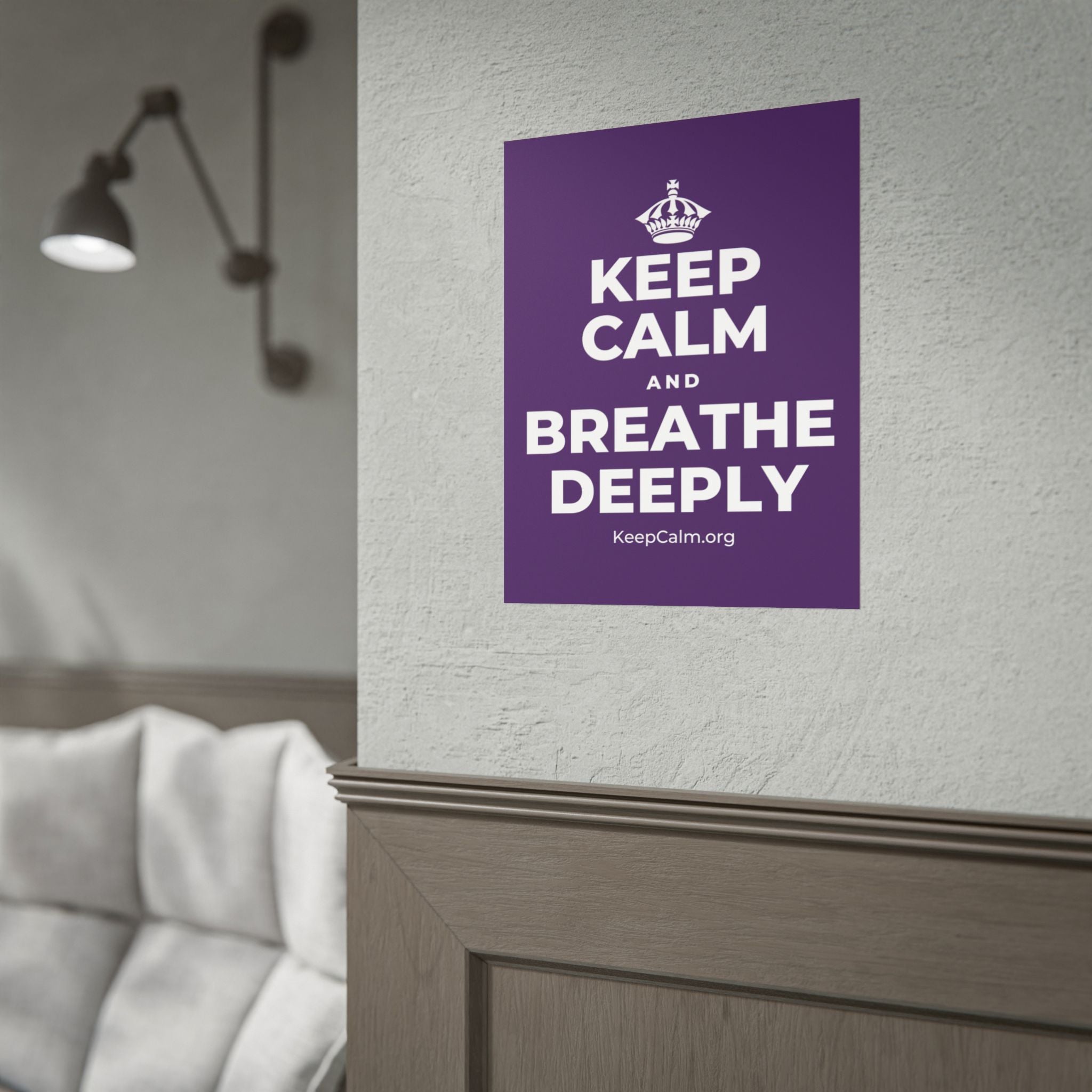 KEEP CALM AND BREATHE DEEPLY Poster