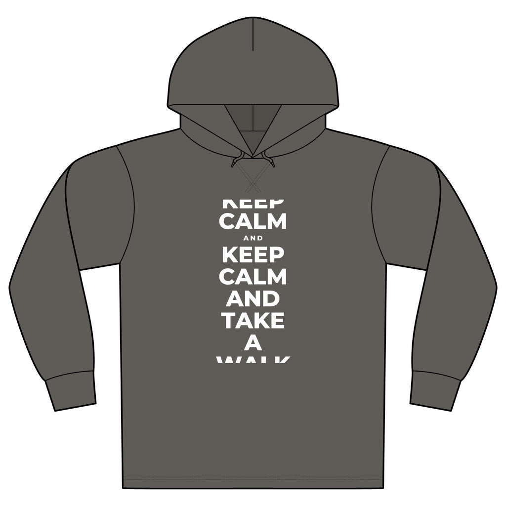 KEEP CALM AND TAKE A WALK Organic Hoodie Tee