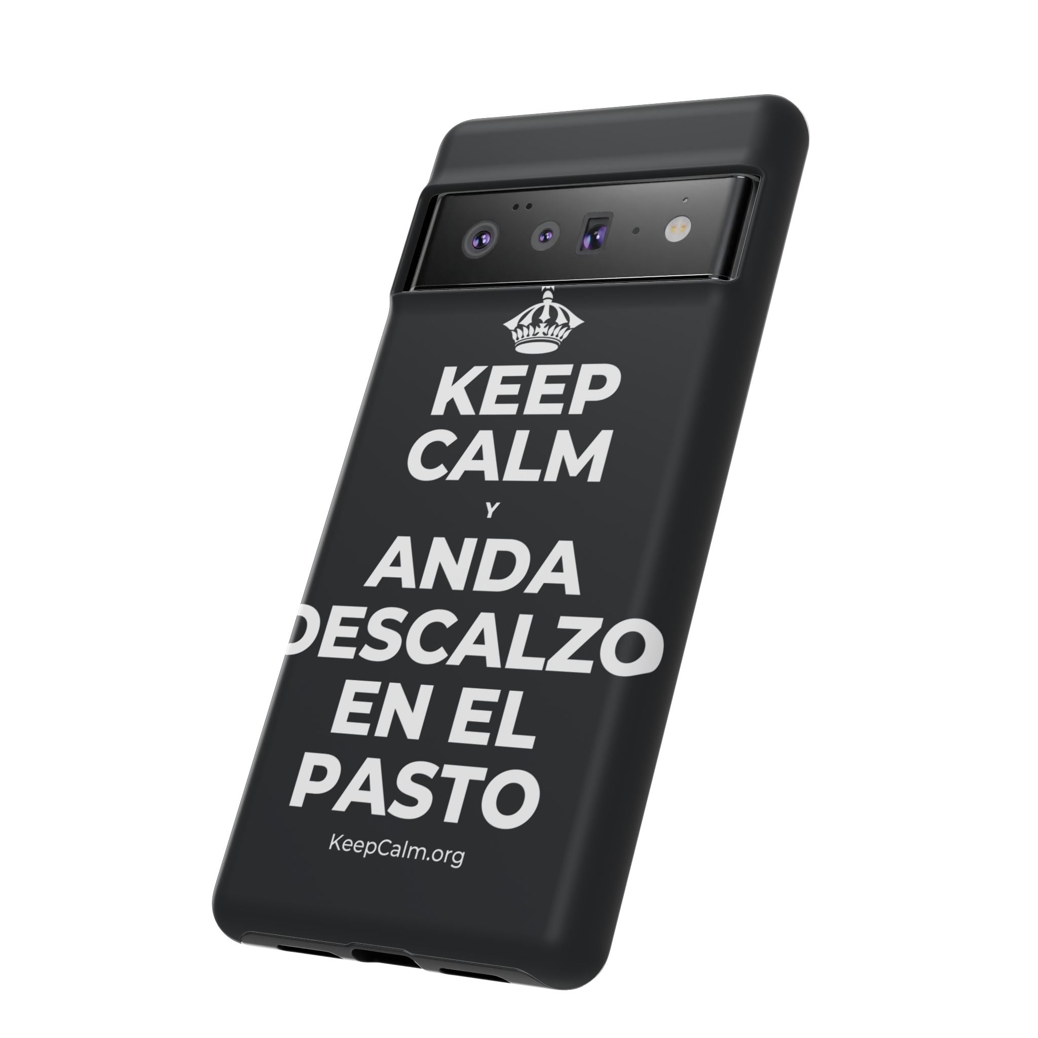 KEEP CALM Y ANDA DESCALZO EN EL PASTO Phone Case (Dark)