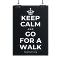 KEEP CALM AND GO FOR A WALK Poster (Dark)