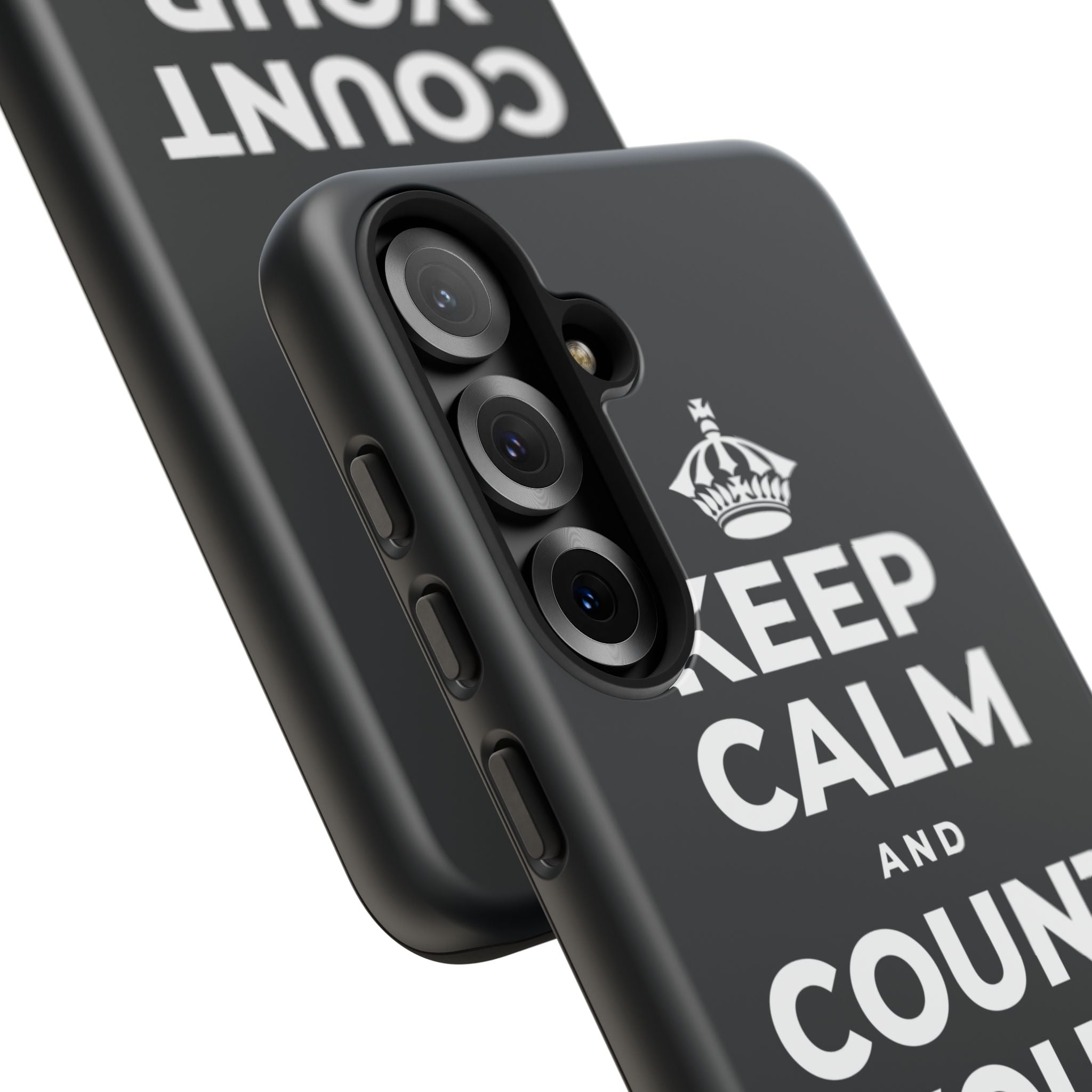 KEEP CALM AND COUNT YOUR SLOW BREATHS Phone Case (Dark)
