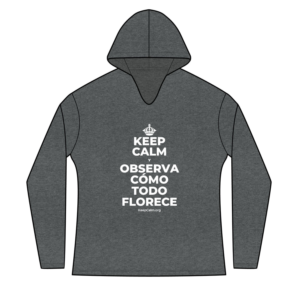 KEEP CALM Y OBSERVA CÓMO TODO FLORECE Women's Long Sleeve Hoodie