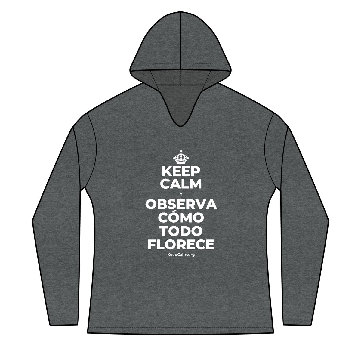 KEEP CALM Y OBSERVA CÓMO TODO FLORECE Women's Long Sleeve Hoodie
