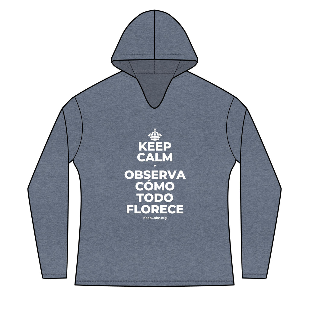 KEEP CALM Y OBSERVA CÓMO TODO FLORECE Women's Long Sleeve Hoodie
