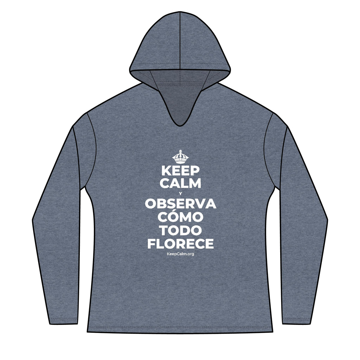 KEEP CALM Y OBSERVA CÓMO TODO FLORECE Women's Long Sleeve Hoodie