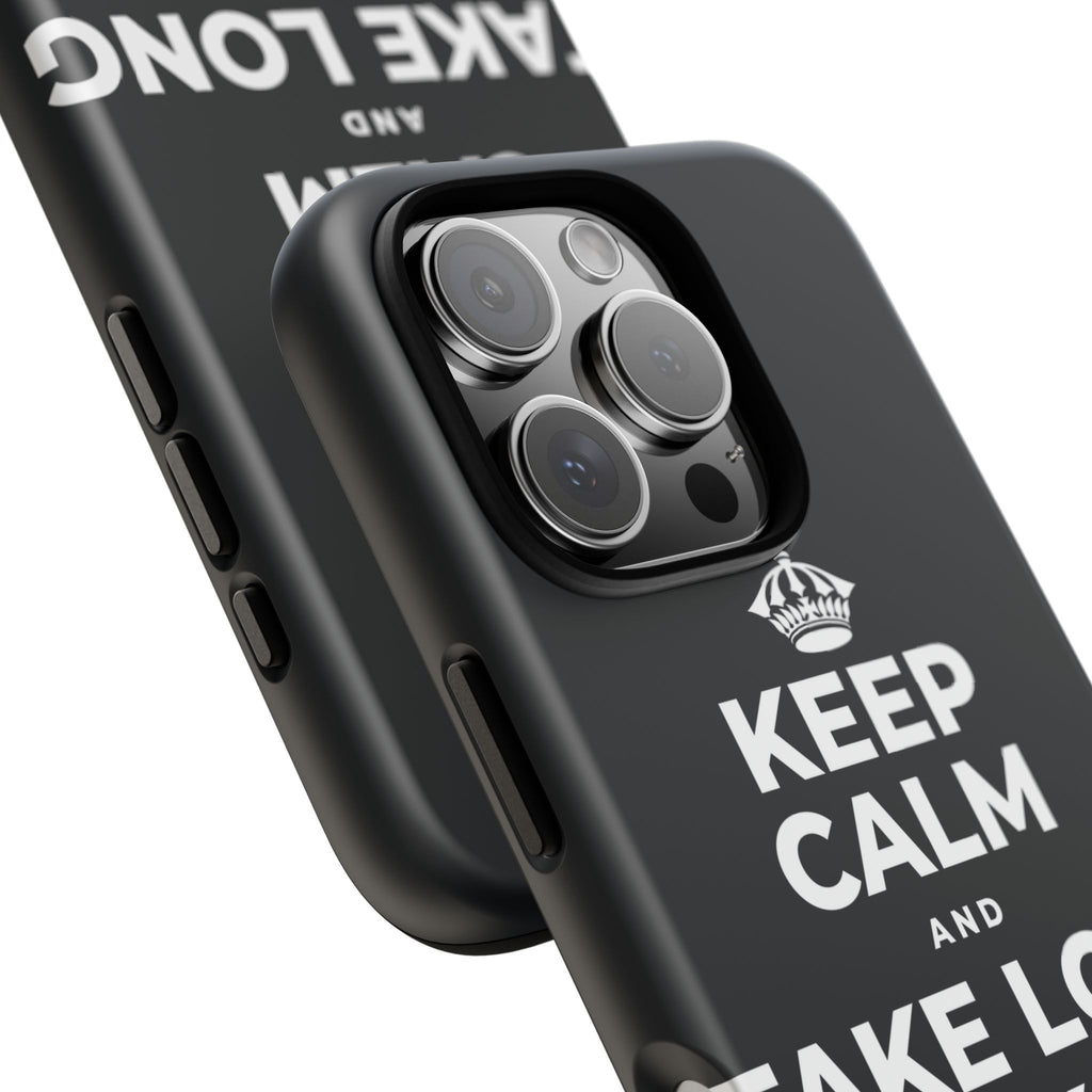 KEEP CALM AND TAKE LONG WALKS ON THE BEACH Phone Case (Dark)