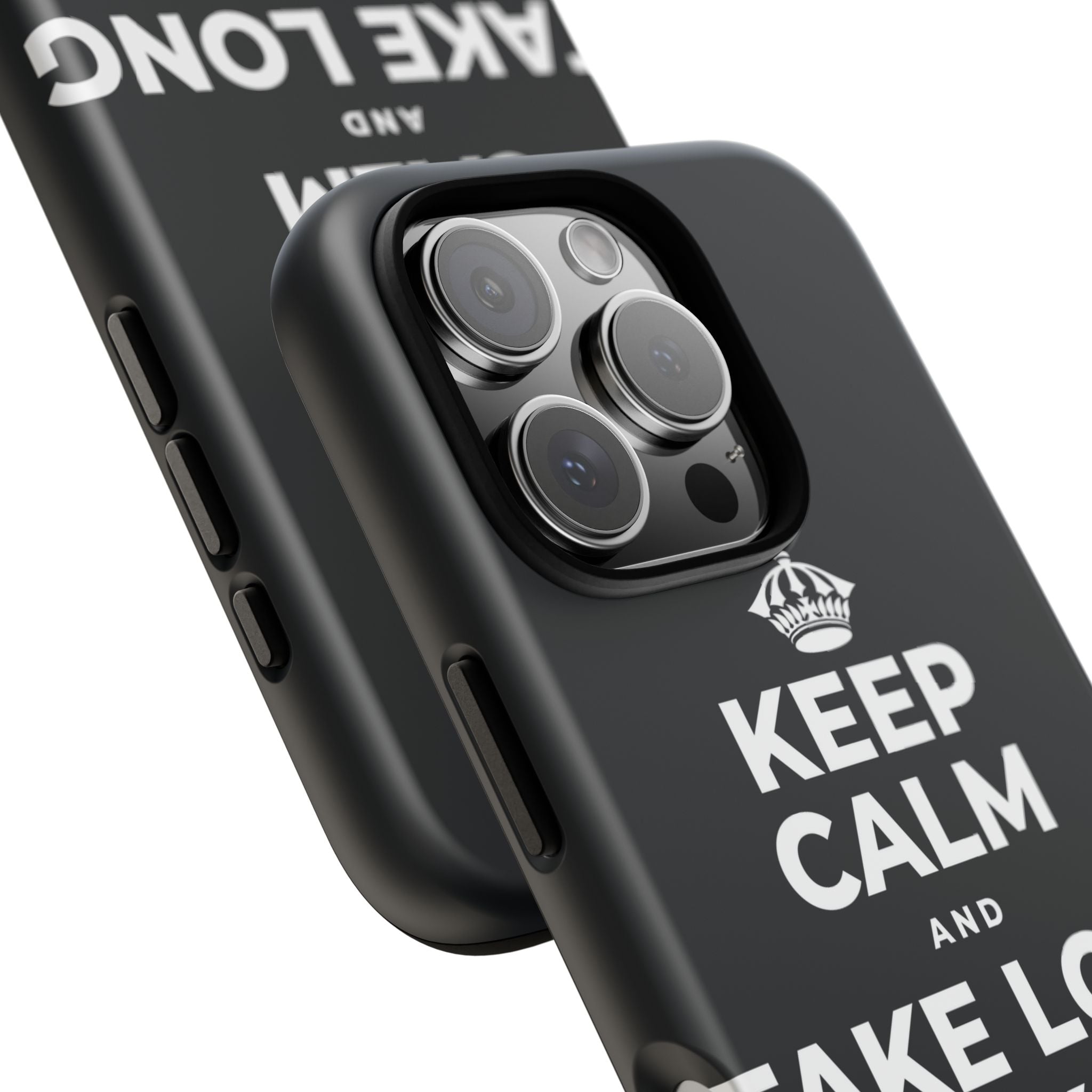 KEEP CALM AND TAKE LONG WALKS ON THE BEACH Phone Case (Dark)