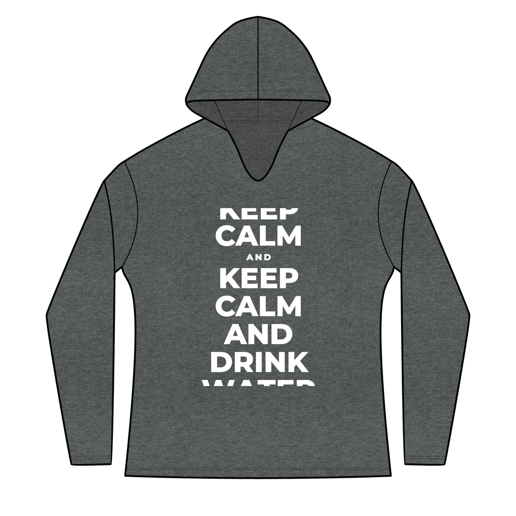 KEEP CALM AND DRINK WATER Women's Long Sleeve Hoodie