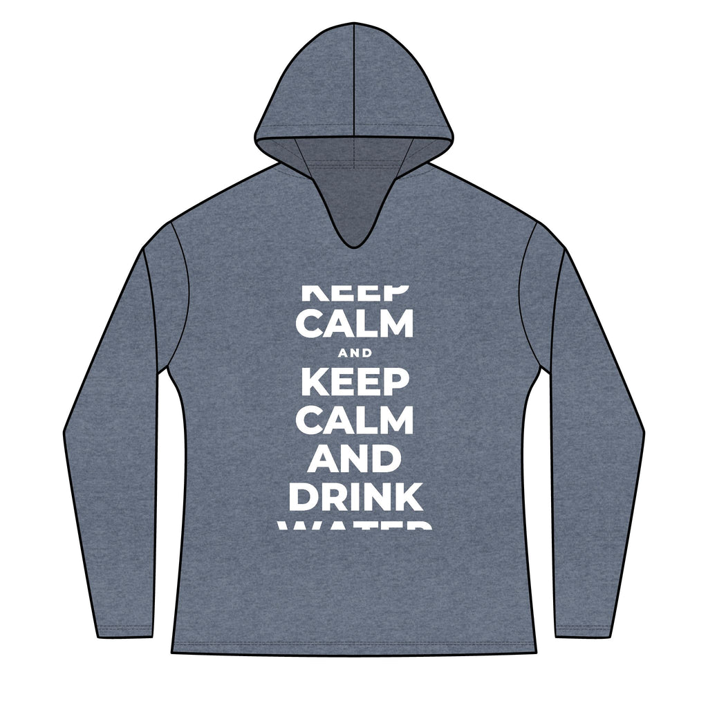 KEEP CALM AND DRINK WATER Women's Long Sleeve Hoodie