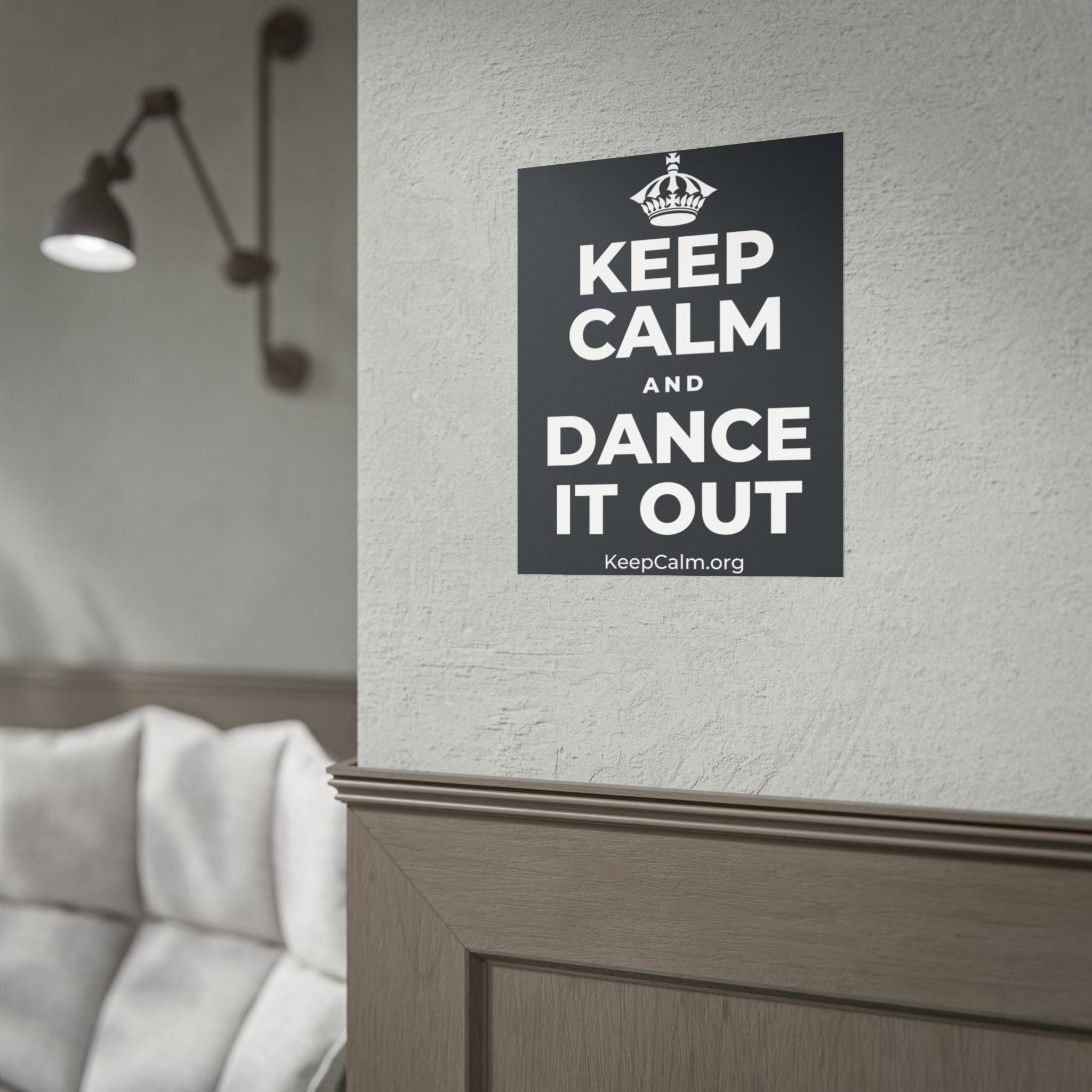 KEEP CALM AND DANCE IT OUT Poster (Dark)