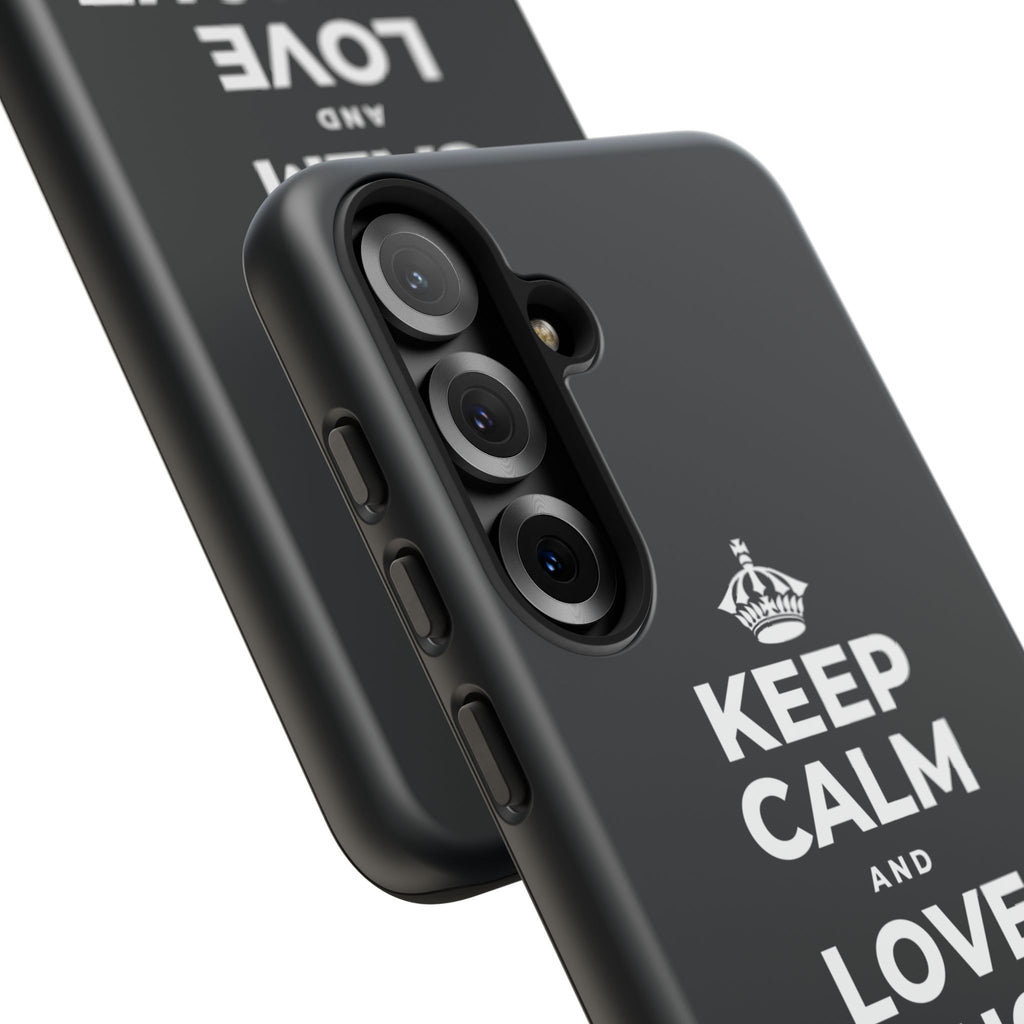 KEEP CALM AND LOVE WITHOUT POSSESSION Phone Case (Dark)
