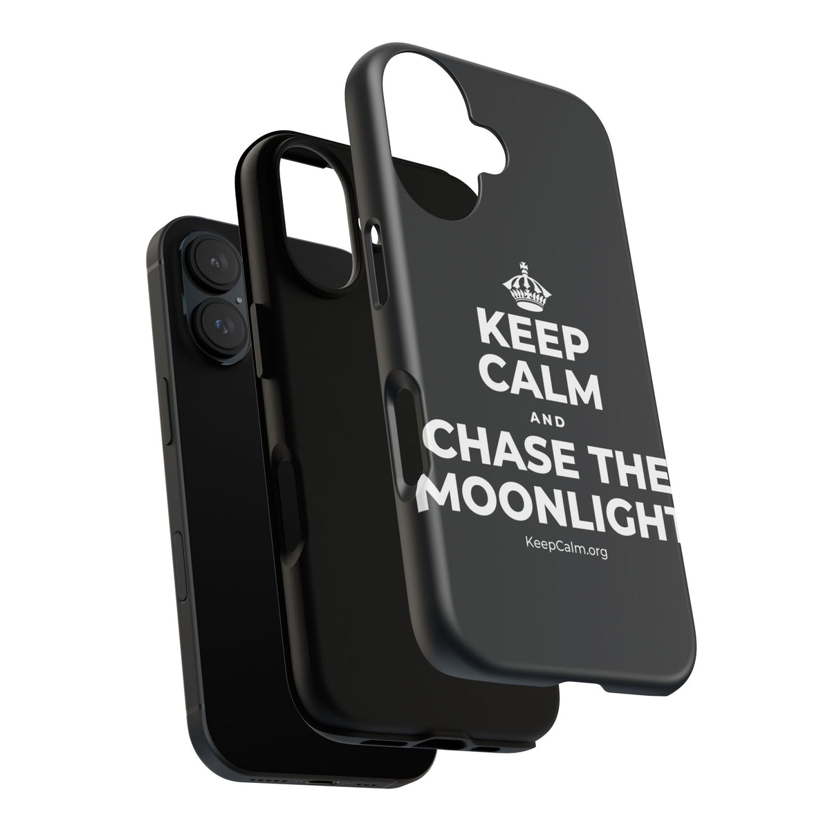 KEEP CALM AND CHASE THE MOONLIGHT Phone Case (Dark)