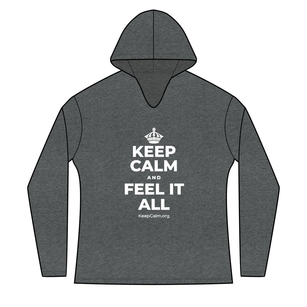 KEEP CALM AND FEEL IT ALL Women's Long Sleeve Hoodie