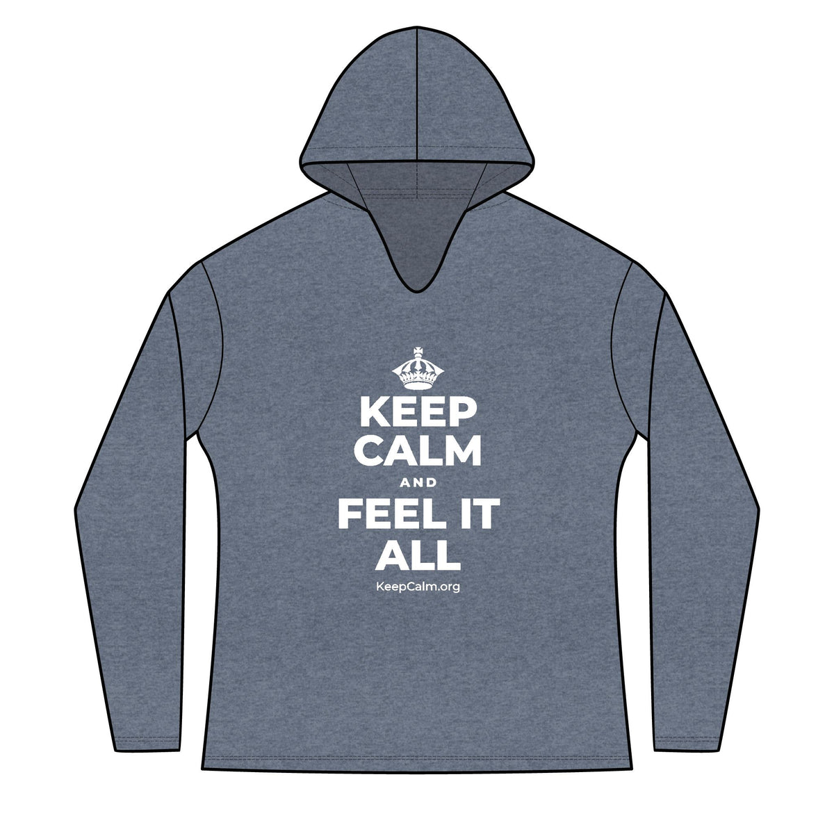 KEEP CALM AND FEEL IT ALL Women's Long Sleeve Hoodie