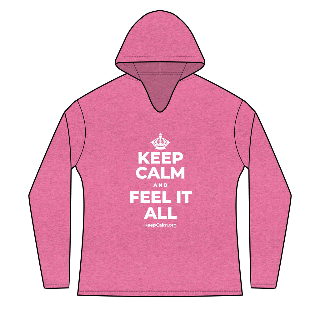 KEEP CALM AND FEEL IT ALL Women's Long Sleeve Hoodie