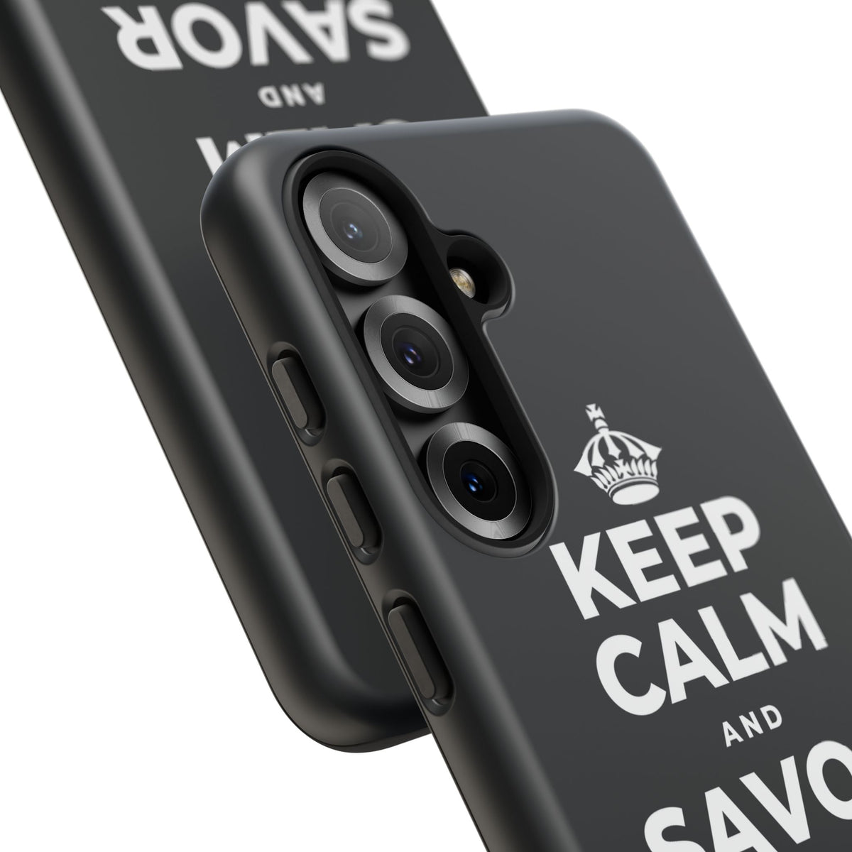 KEEP CALM AND SAVOR THE SMALL JOYS Phone Case (Dark)