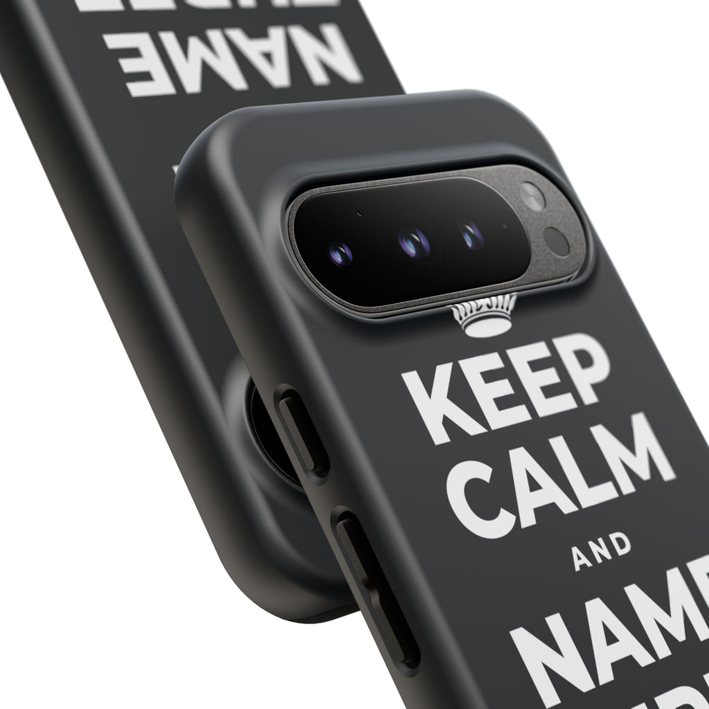 KEEP CALM AND NAME THREE GOOD THINGS Phone Case (Dark)