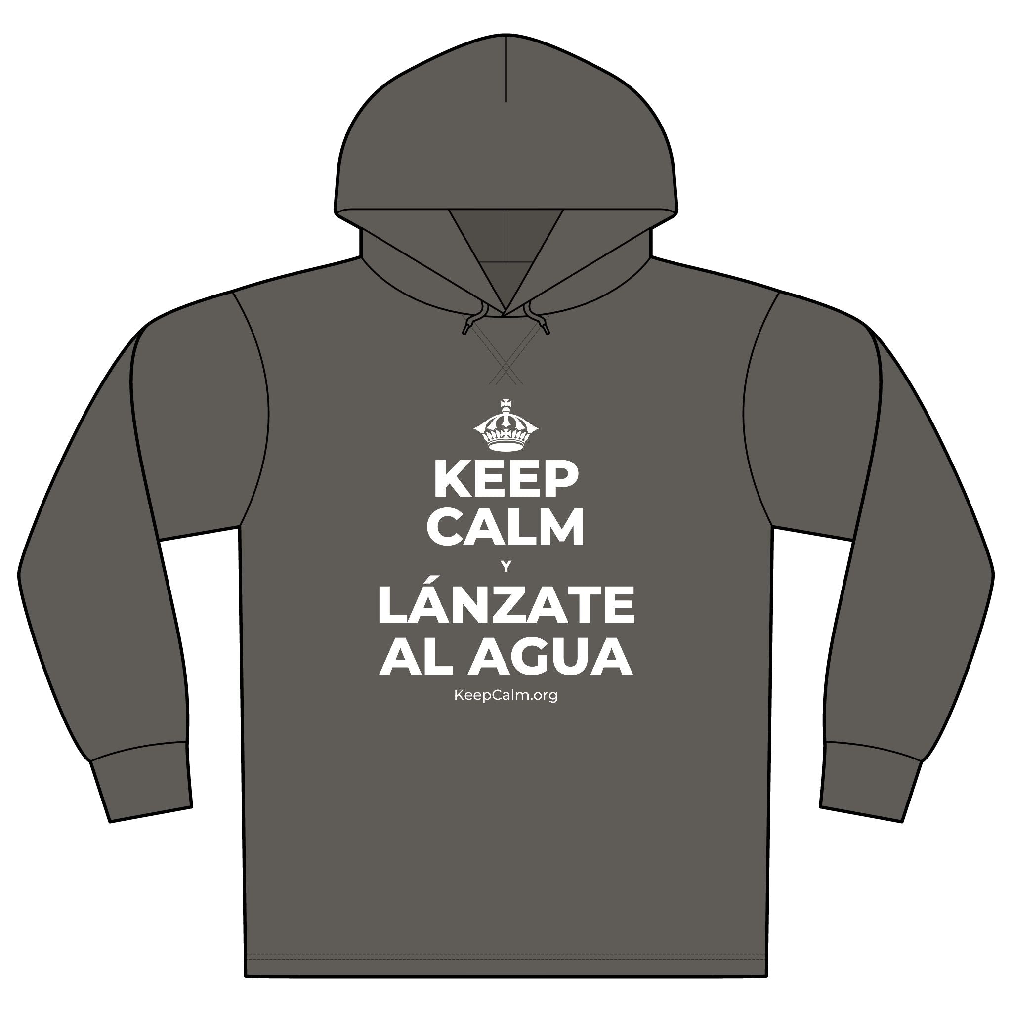 KEEP CALM Y LÁNZATE AL AGUA Organic Hoodie Tee