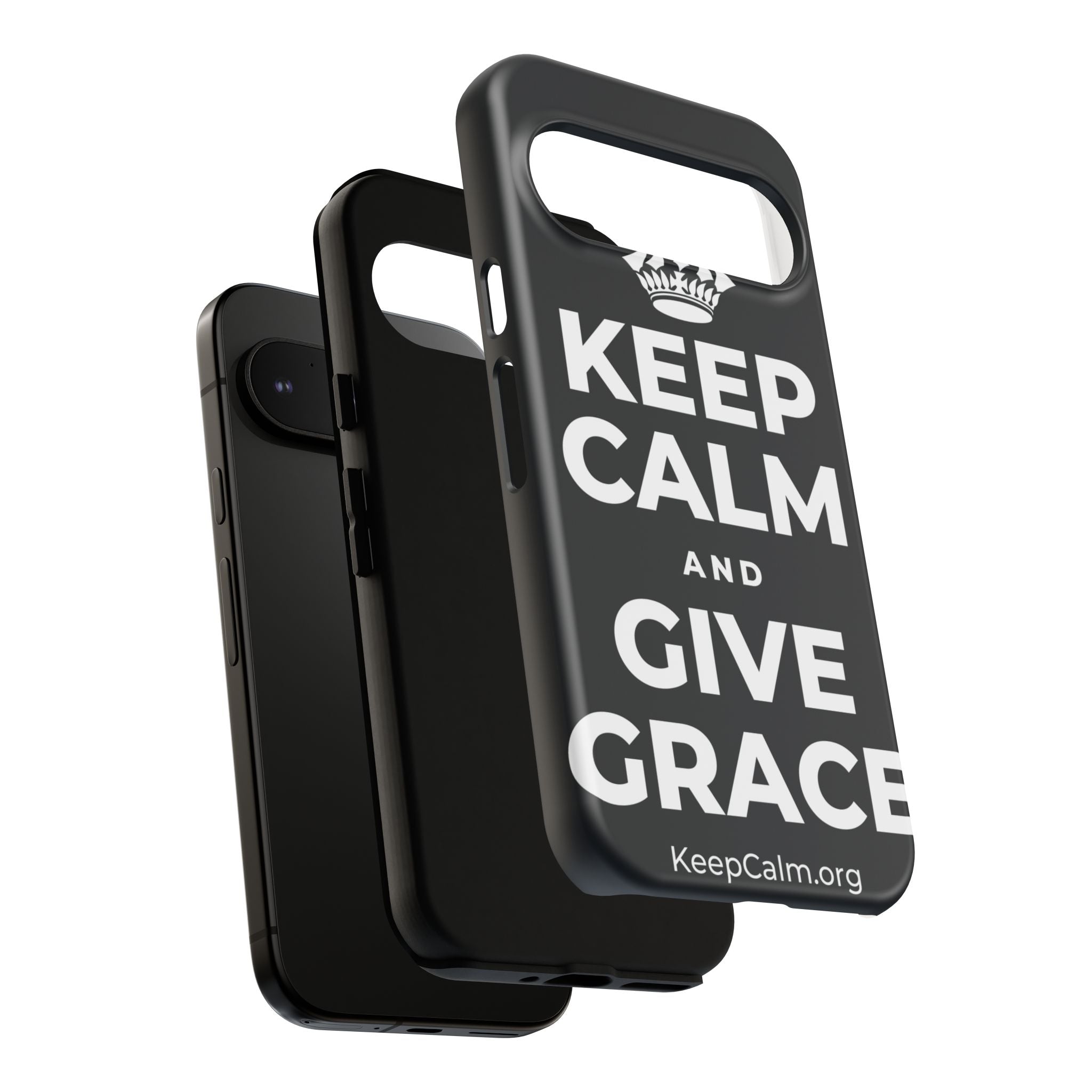 KEEP CALM AND GIVE GRACE Phone Case (Dark)