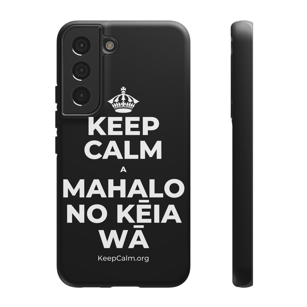 KEEP CALM A MAHALO NO KĒIA WĀ Phone Case