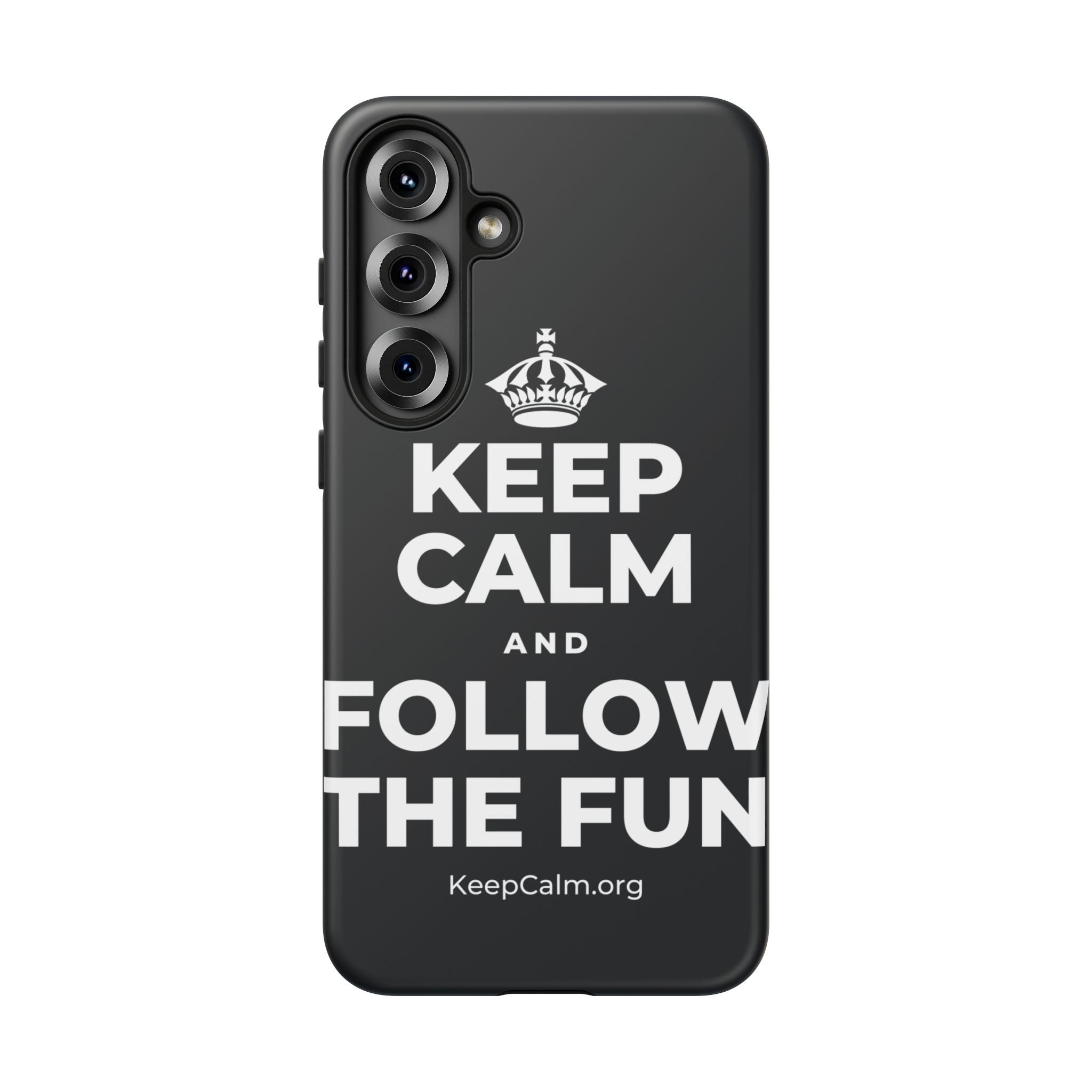 KEEP CALM AND FOLLOW THE FUN Phone Case (Dark)