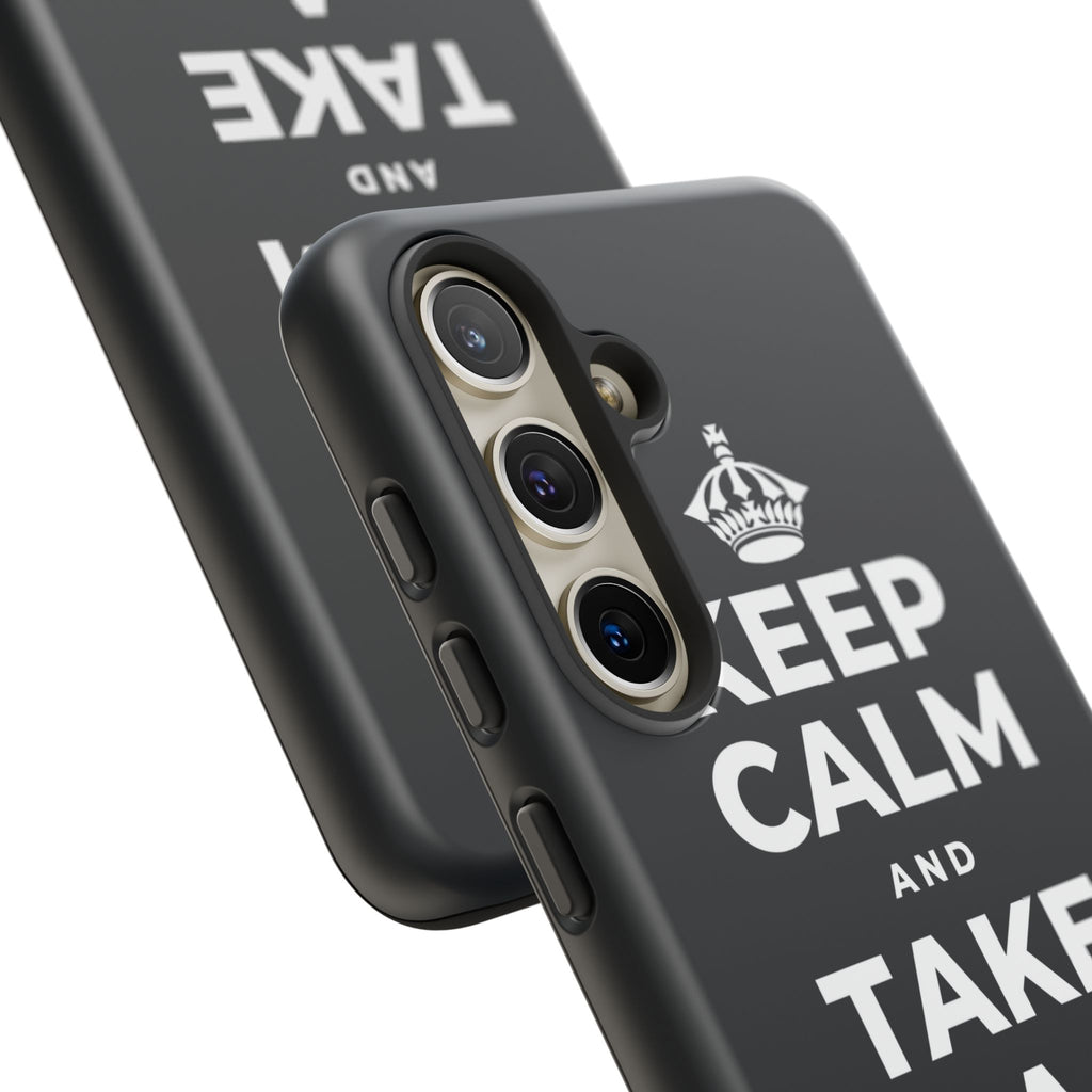 KEEP CALM AND TAKE A REAL BREAK Phone Case (Dark)