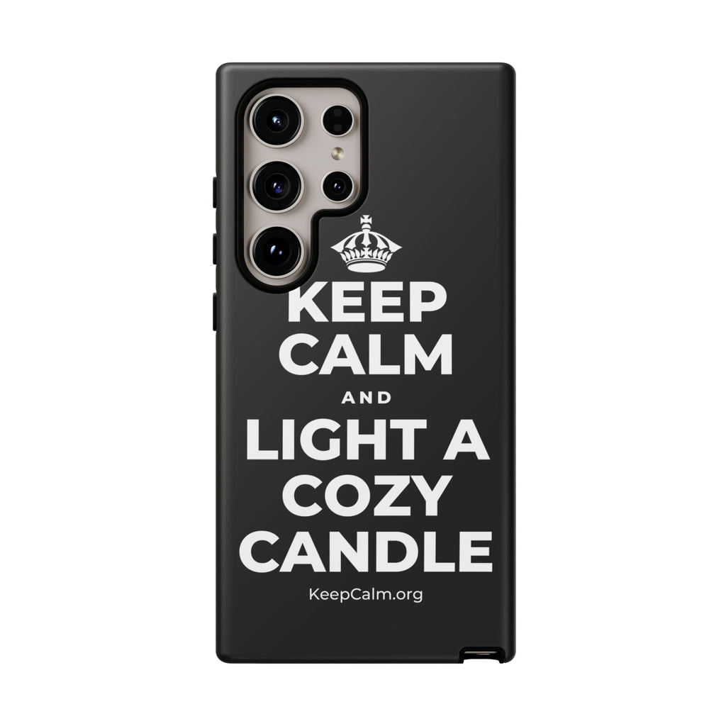 KEEP CALM AND LIGHT A COZY CANDLE Phone Case