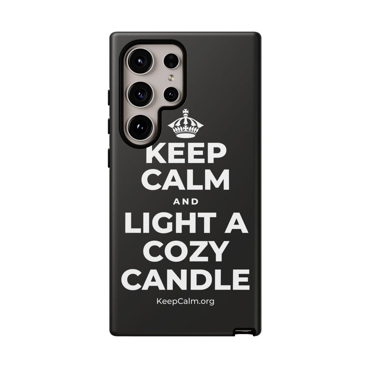 KEEP CALM AND LIGHT A COZY CANDLE Phone Case