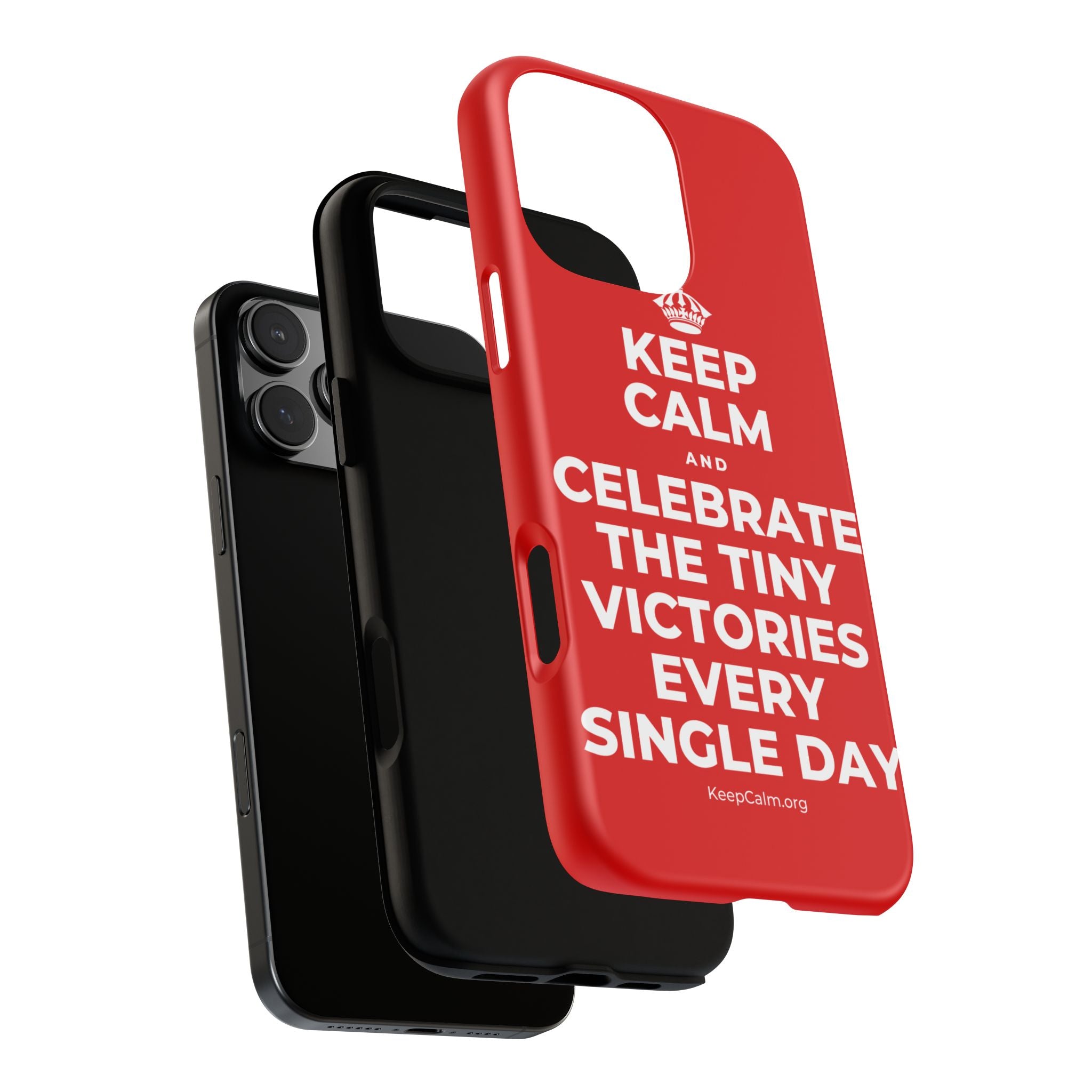 KEEP CALM AND CELEBRATE THE TINY VICTORIES EVERY SINGLE DAY Phone Case