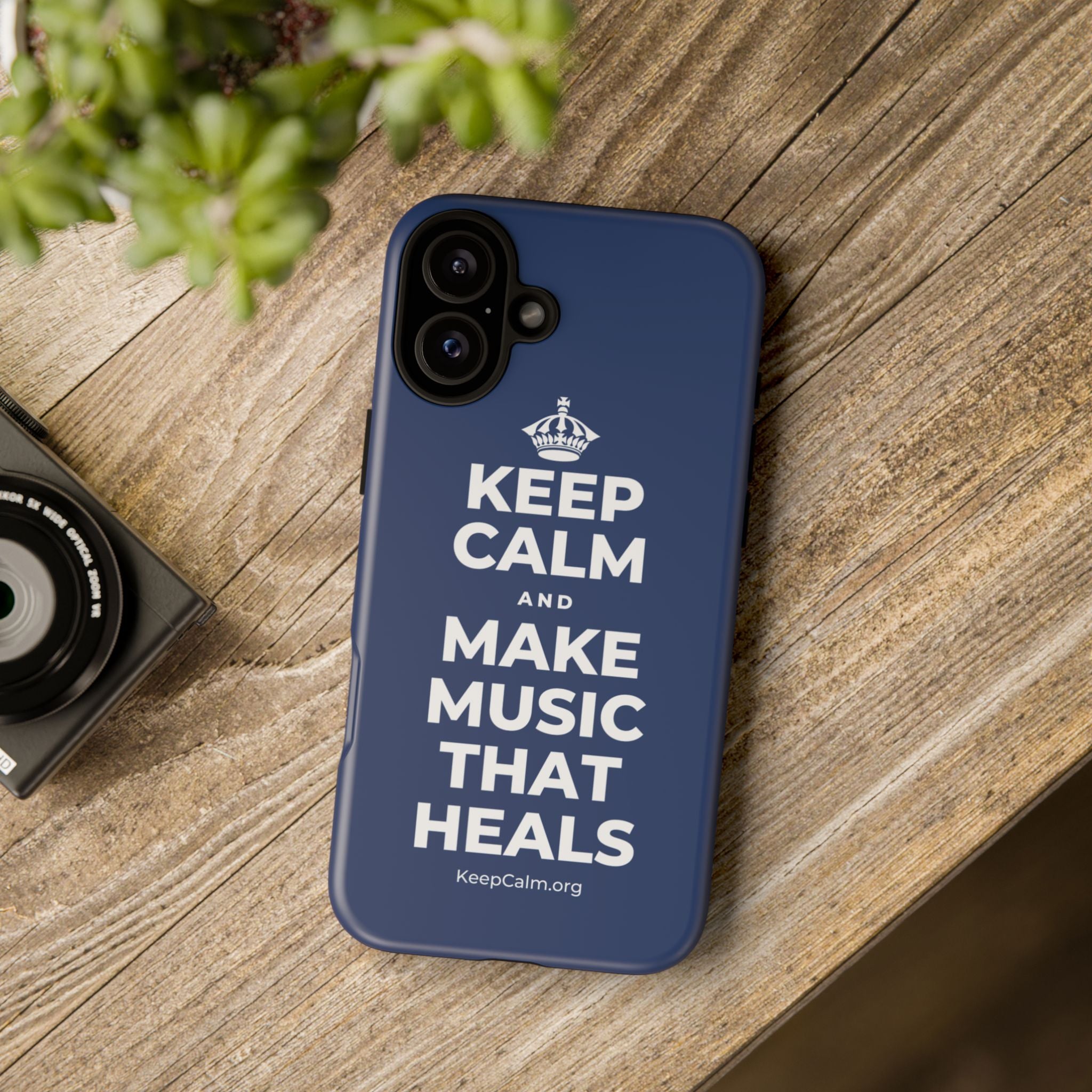 KEEP CALM AND MAKE MUSIC THAT HEALS Phone Case